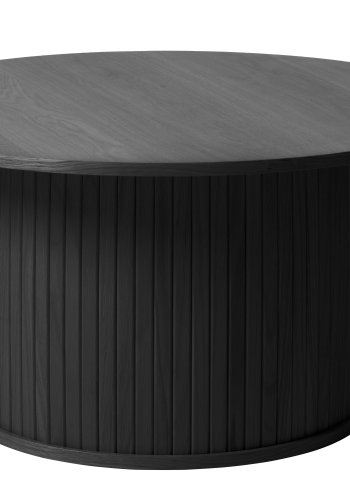 Nola sofabord, rund - sort egefinér (90)