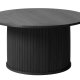 Nola sofabord, rund - sort egefinér (90)