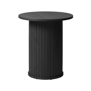 Nola piedestalbord, rund - sort egefinér (50)