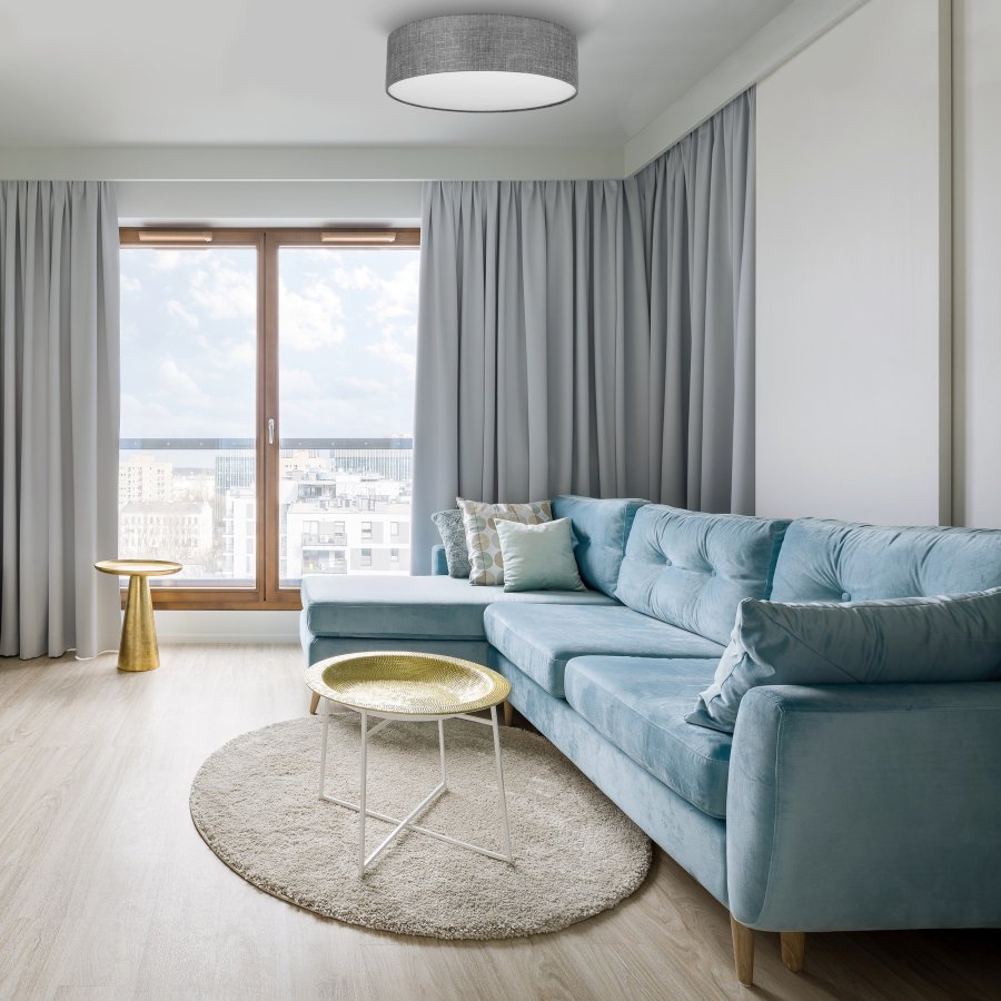 TK Earth barnelampe - stoff, plast og hvitt metall