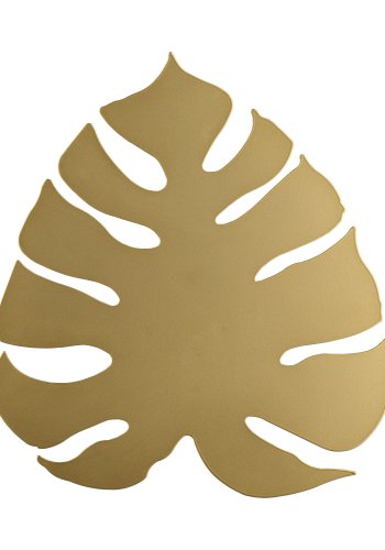 TK Monstera vegglampe - gull metall