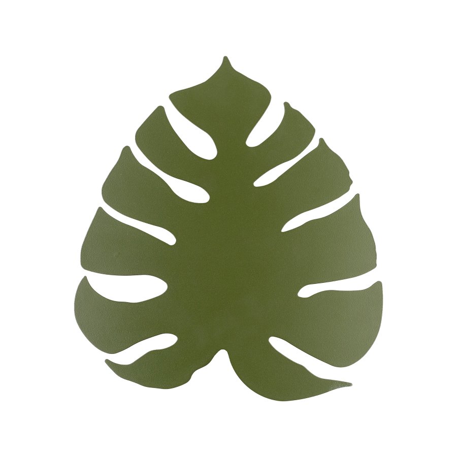 TK Monstera vegglampe - grnt metall