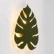 TK Monstera vegglampe - grnt metall