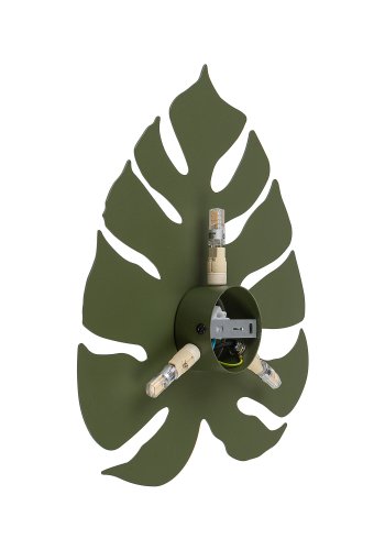 TK Monstera vegglampe - grnt metall