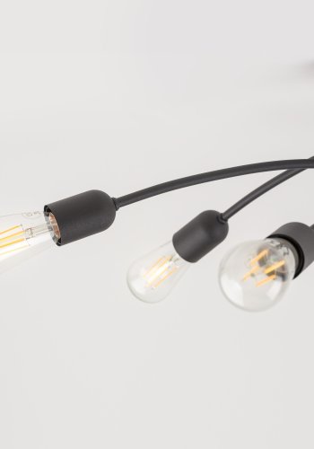 TK Helix loftlampe - sort metal