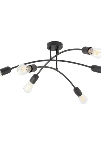 TK Helix loftlampe - sort metal