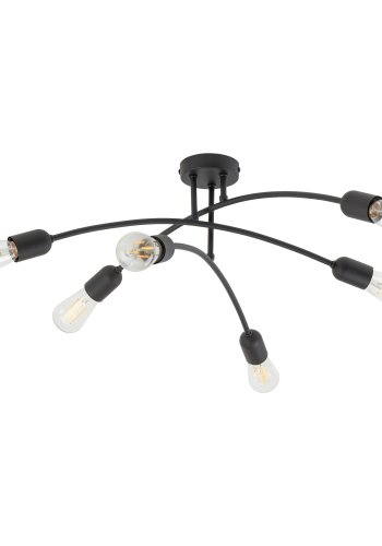 TK Helix loftlampe - sort metal