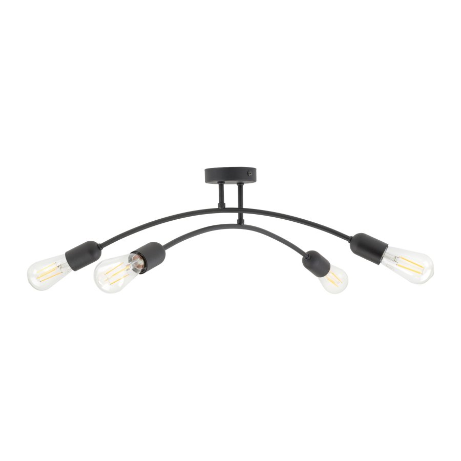 TK Helix loftlampe - sort metal