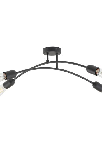 TK Helix loftlampe - sort metal