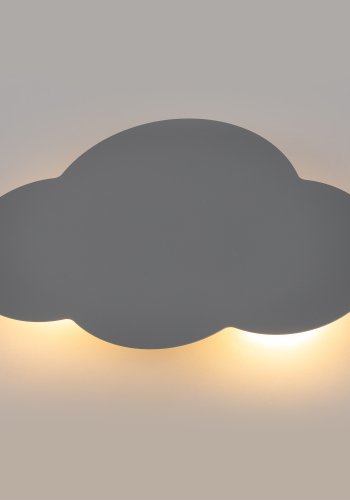 TK Sky barnelampe - lysegr metall