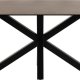 ACT NORDIC Heaven spisebord, rektangulrt - rustbrun keramikk og sort stl (200x100)