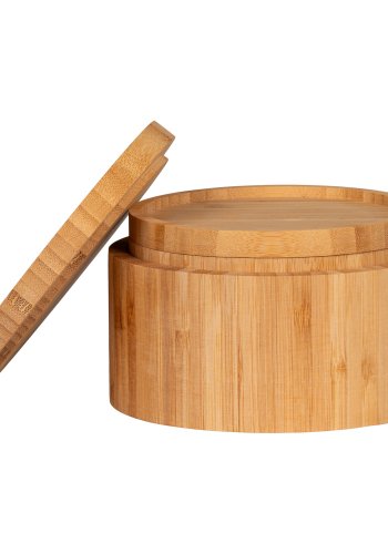 HOUSE NORDIC Oppbevaringsboks, bambus, natur, sett med 2