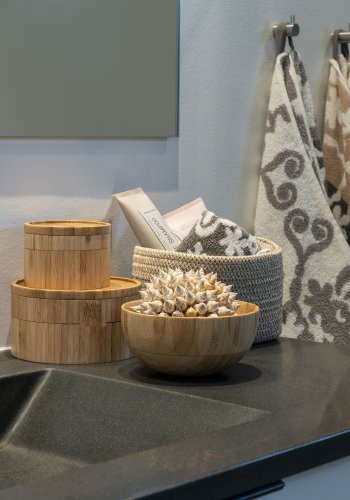 HOUSE NORDIC Skl, bambus, natur, sett med 2