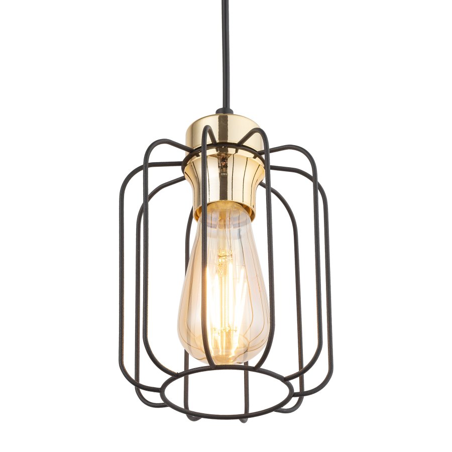 TK Galaxy loftlampe - kobber og sort metal