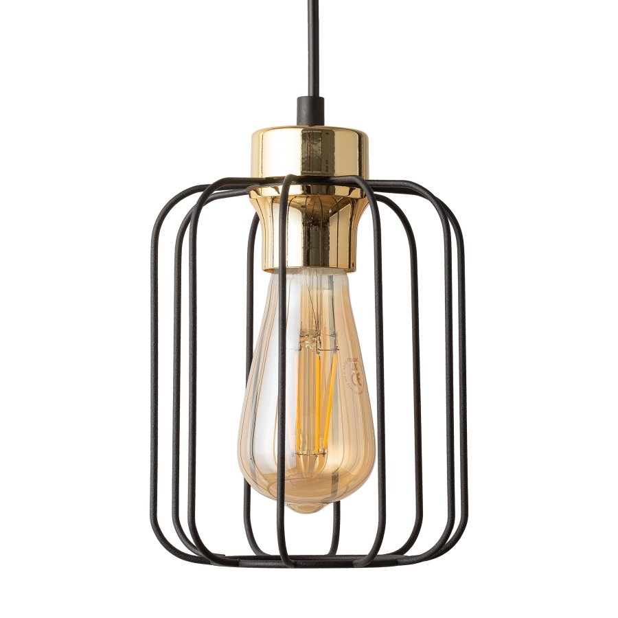 TK Galaxy loftlampe - kobber og sort metal