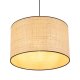 TK Liberia loftlampe 500 - natur flet og sort metal