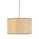 TK Liberia loftlampe 500 - natur flet og sort metal