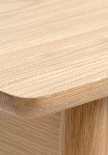 Barrali konsollbord, m. 1 hylle og 1 skuff - naturlig rotting, eikefiner og eik (110x40)