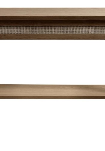 Barrali konsollbord, m. 1 hylle og 1 skuff - rotting og rkt eikefiner/eik (110x40)