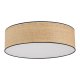 TK Liberia loftlampe 600 - natur flet og hvid metal