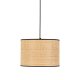 TK Liberia loftlampe 300 - natur flet og sort metal
