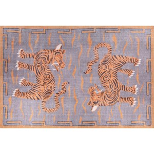 TEPPI Opus teppe, med mnster, rektangulrt - flerfarget polyester (210x310)