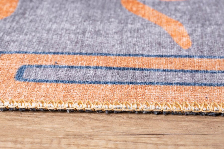 TEPPI Opus gulvtppe, m. mnster, rektangulr - multifarvet polyester (210x310)