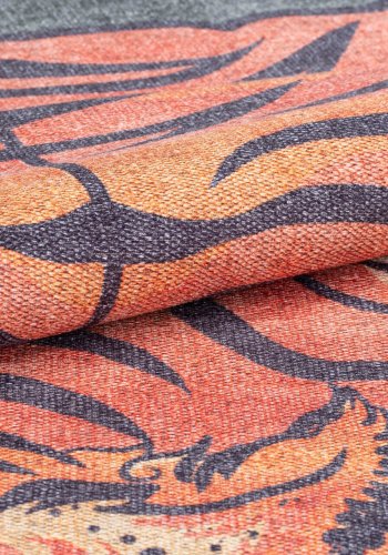 TEPPI Opus gulvtppe, m. mnster, rektangulr - multifarvet polyester (140x190)