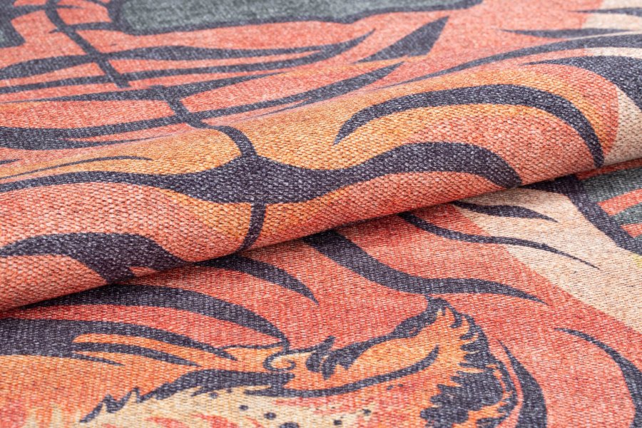 TEPPI Opus gulvtppe, m. mnster, rektangulr - multifarvet polyester (140x190)