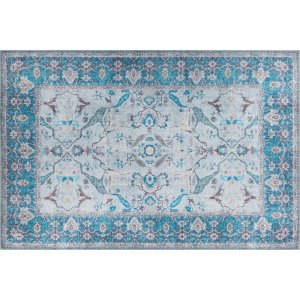 TEPPI Dorian Hall-teppe, m. mnster, rektangulrt - flerfarget polyester (75x150)