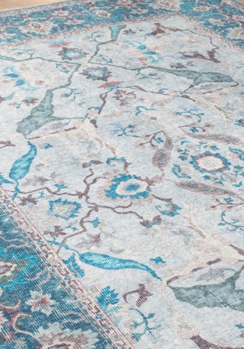 TEPPI Dorian Hall gulvtppe, m. mnster, rektangulr - multifarvet polyester (75x150)