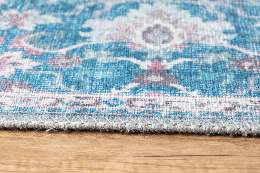 TEPPI Dorian Hall gulvtppe, m. mnster, rektangulr - multifarvet polyester (75x150)