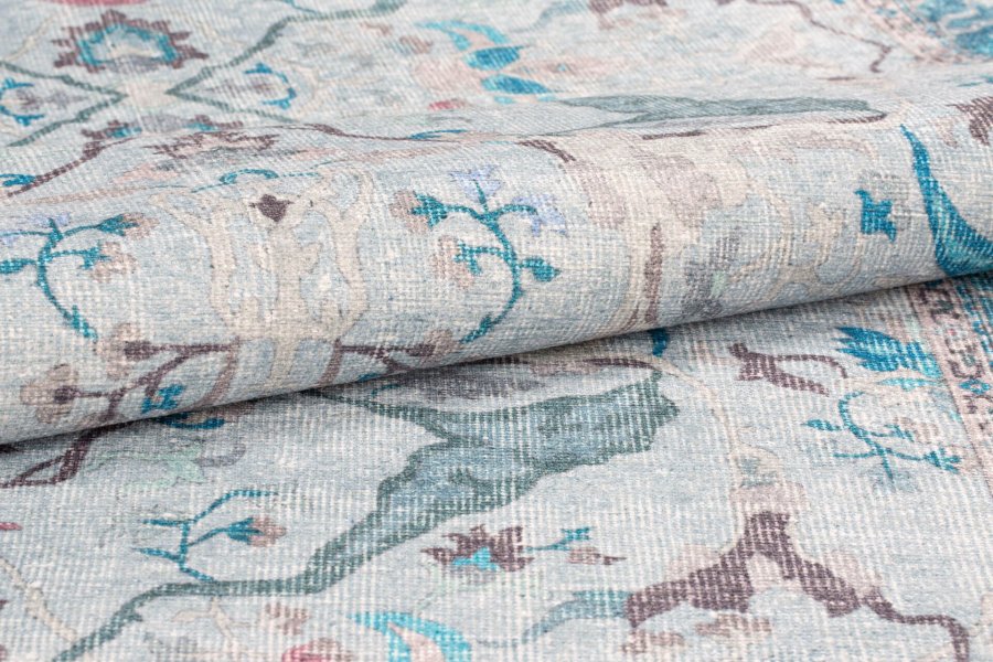 TEPPI Dorian Hall gulvtppe, m. mnster, rektangulr - multifarvet polyester (75x230)