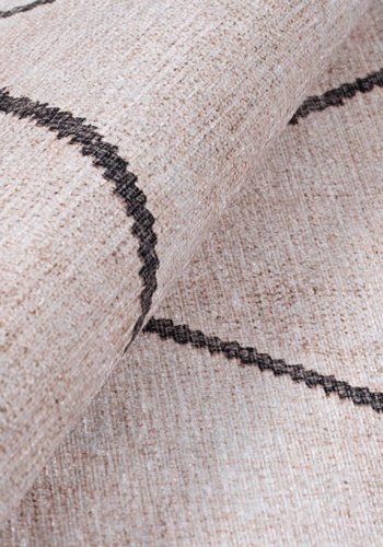 TEPPI Soul gulvtppe, m. mnster, rektangulr - multifarvet polyester (150x230)