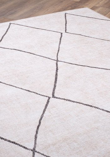 TEPPI Soul gulvtppe, m. mnster, rektangulr - multifarvet polyester (150x230)