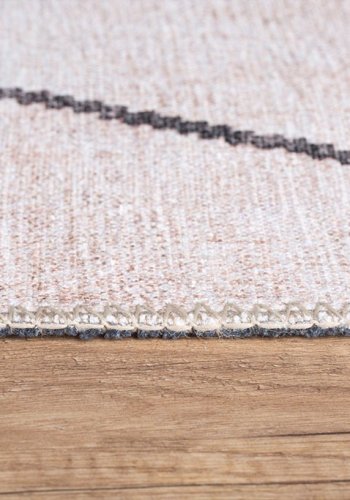 TEPPI Soul gulvtppe, m. mnster, rektangulr - multifarvet polyester (150x230)