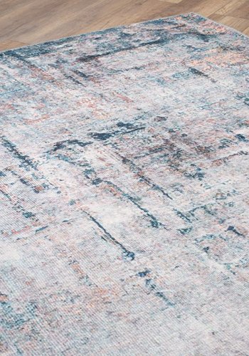 TEPPI Fusion gulvtppe, m. mnster, rektangulr - multifarvet polyester (150x230)