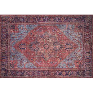 TEPPI Blues teppe, m. mnster, rektangulrt - flerfarget polyester (210x310)