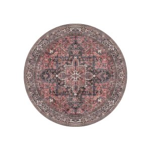 TEPPI Soul-teppe, m mnster, rundt - flerfarget polyester (150)