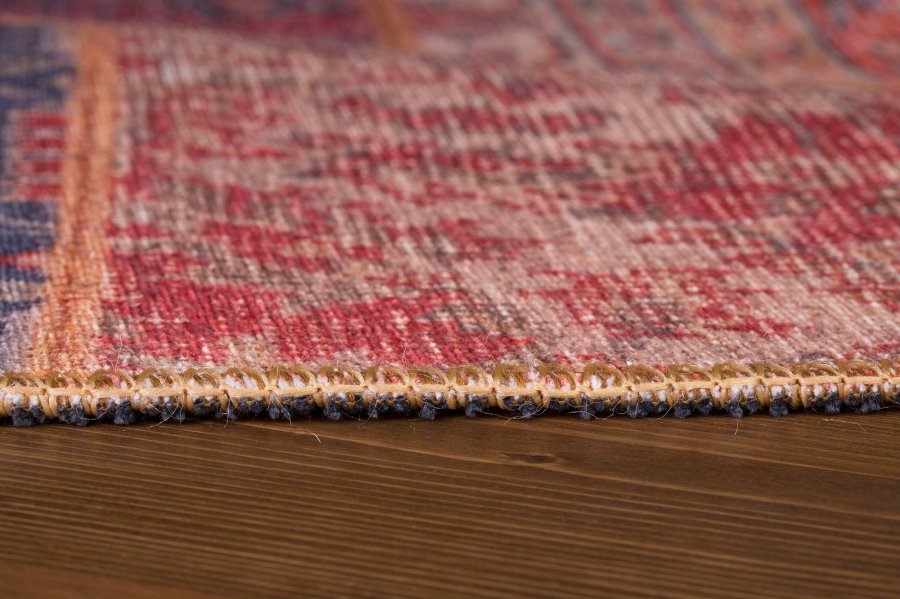 TEPPI Jazz gulvtppe, m. mnster, rektangulr - multifarvet polyester (150x230)