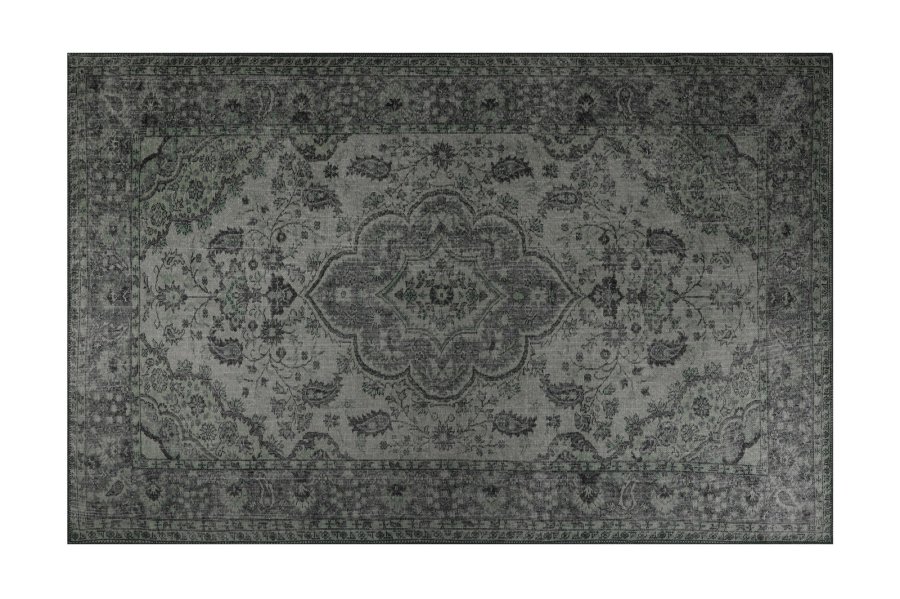 TEPPI Blues gulvtppe, m. mnster, rektangulr - multifarvet polyester (150x230)