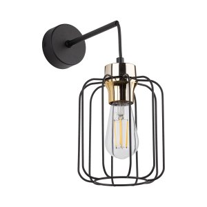 TK Galaxy vägglampa - koppar och svart metall