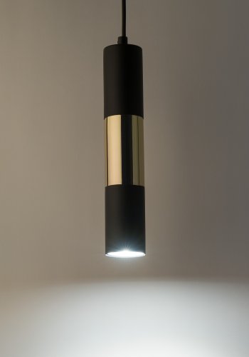 TK Vivien taklampe - gull og sort metall