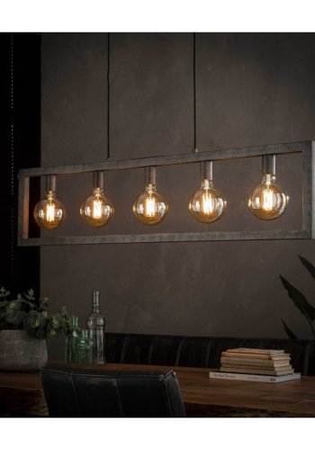 FURBO taklampe, m. 5 prer - slv 