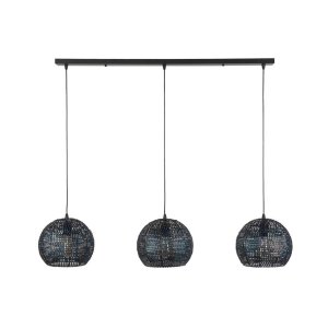 FURBO loftlampe, m. 3 skrme - slv jern