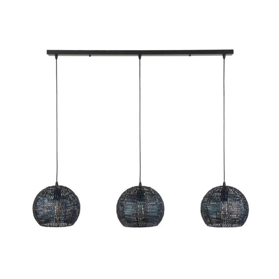 FURBO taklampe, m. 3 skjermer - slvjern