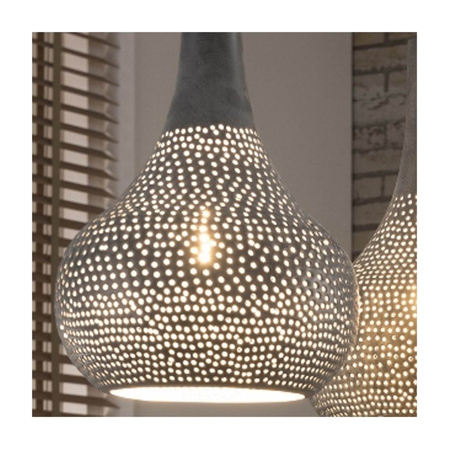 FURBO taklampe, m. 4 lamper - gr jern