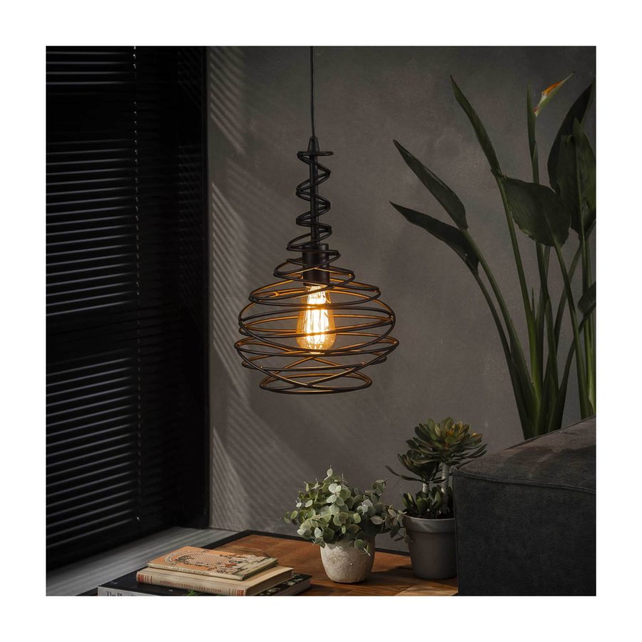 FURBO taklampe, med skjerm med koniske viklinger - slv stl