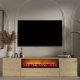 FUNZI LIVING Elodi Fireplace - TV-bord i safir ek