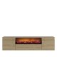 FUNZI LIVING Elodi Fireplace - TV-bord i safir ek